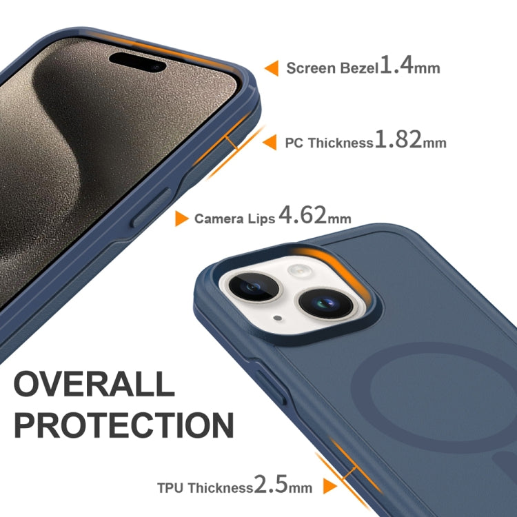 For iPhone 13 Shockproof MagSafe Armor PC Hybrid TPU Phone Case