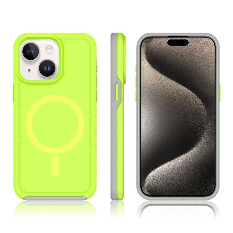 For iPhone 13 Shockproof MagSafe Armor PC Hybrid TPU Phone Case