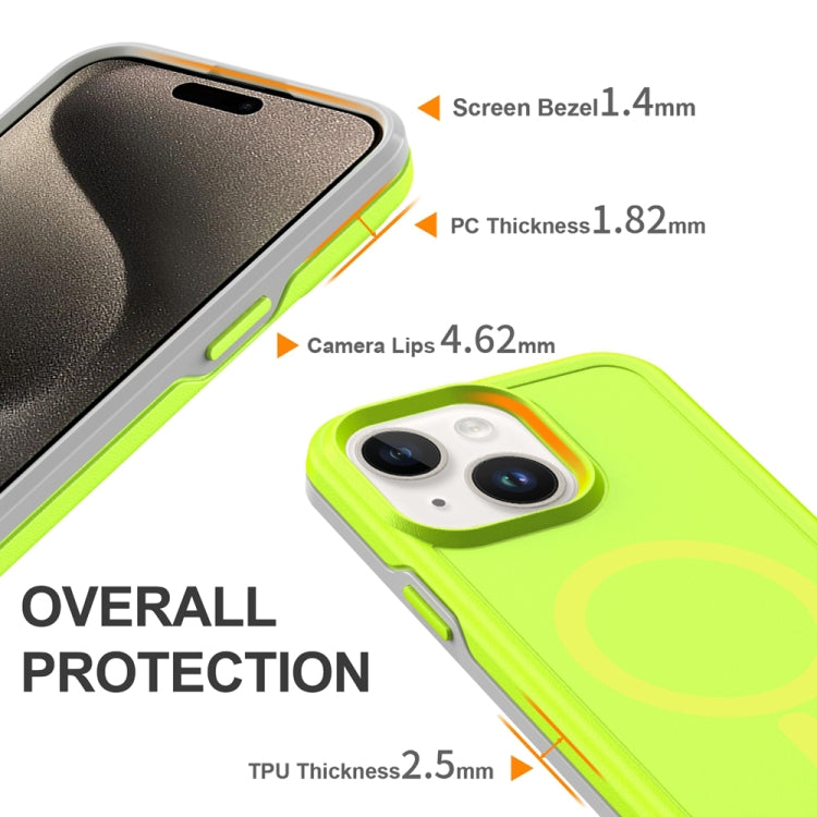 For iPhone 13 Shockproof MagSafe Armor PC Hybrid TPU Phone Case