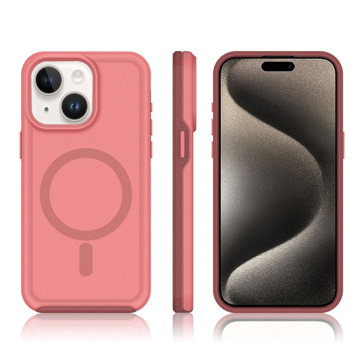 For iPhone 13 Shockproof MagSafe Armor PC Hybrid TPU Phone Case