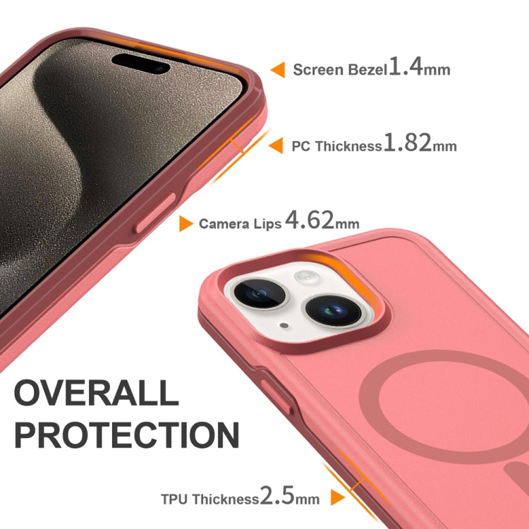 For iPhone 13 Shockproof MagSafe Armor PC Hybrid TPU Phone Case
