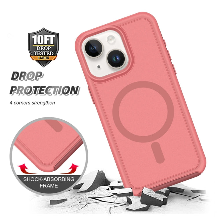 For iPhone 13 Shockproof MagSafe Armor PC Hybrid TPU Phone Case