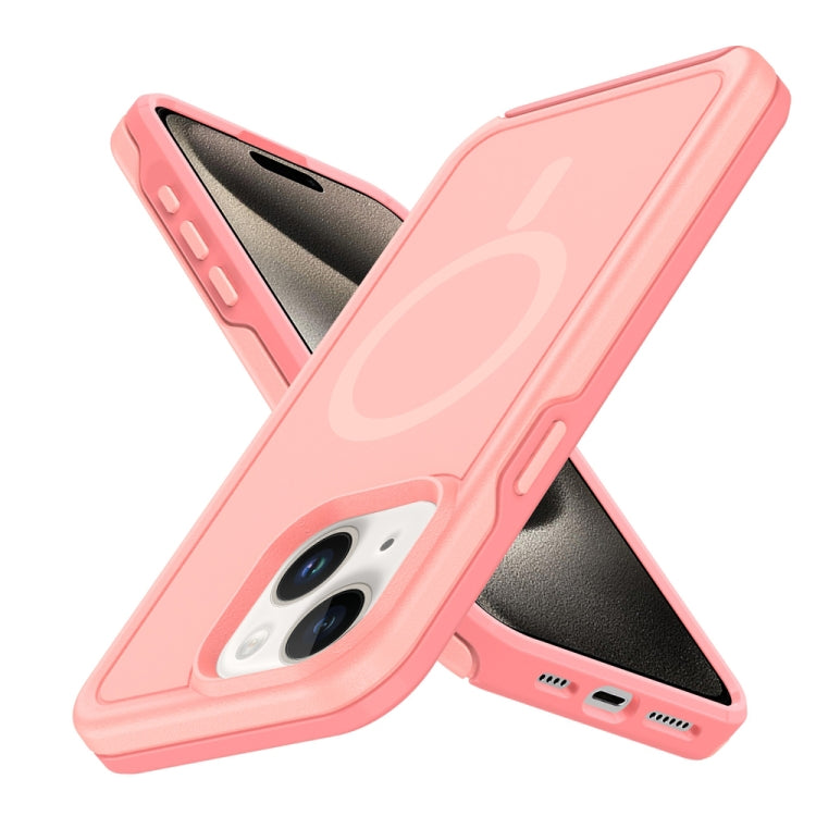 For iPhone 13 Shockproof MagSafe Armor PC Hybrid TPU Phone Case