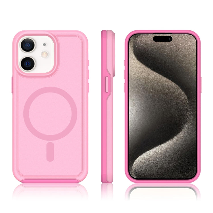 For iPhone 12 Shockproof MagSafe Armor PC Hybrid TPU Phone Case