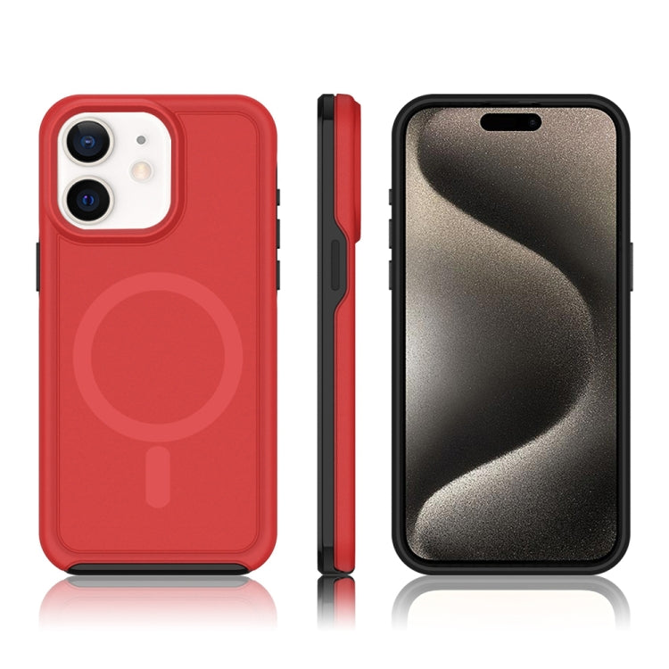 For iPhone 12 Shockproof MagSafe Armor PC Hybrid TPU Phone Case