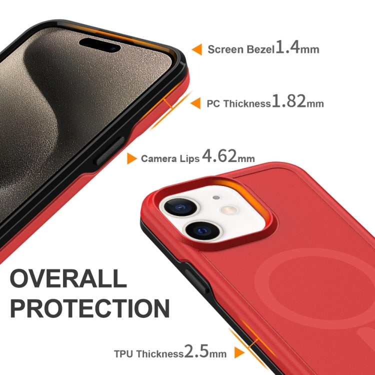 For iPhone 12 Shockproof MagSafe Armor PC Hybrid TPU Phone Case