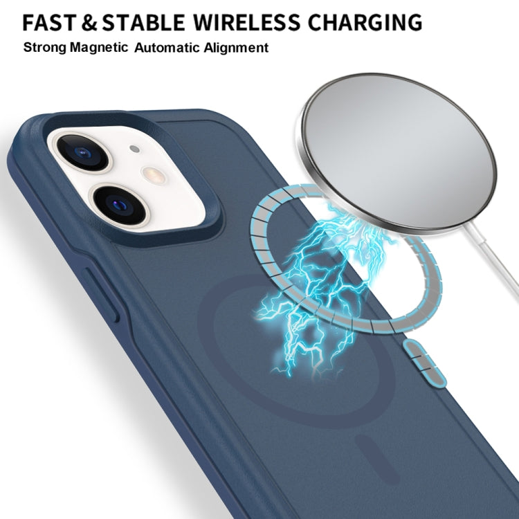 For iPhone 12 Shockproof MagSafe Armor PC Hybrid TPU Phone Case