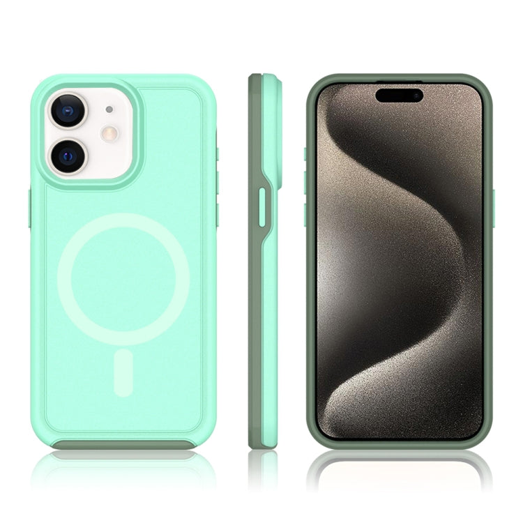 For iPhone 12 Shockproof MagSafe Armor PC Hybrid TPU Phone Case