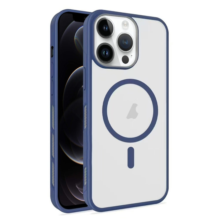For iPhone 12 Pro Frosted Translucent Side Ice Fog Cooling MagSafe Phone Case