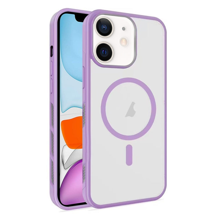 For iPhone 11 Frosted Translucent Side Ice Fog Cooling MagSafe Phone Case