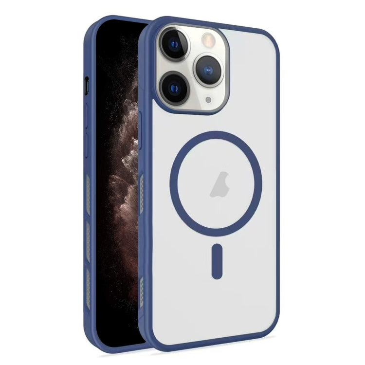 For iPhone 11 Pro Frosted Translucent Side Ice Fog Cooling MagSafe Phone Case