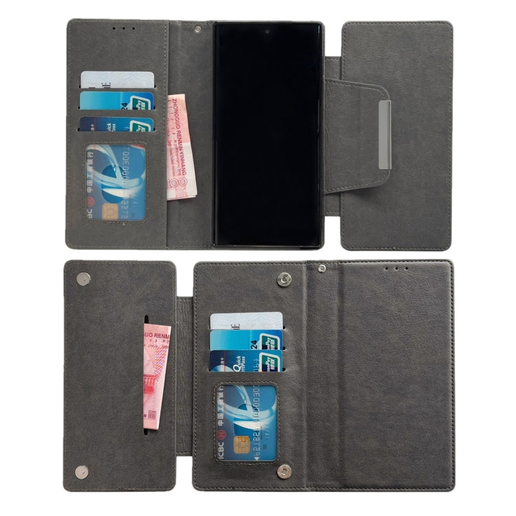 For Samsung Galaxy S25 Ultra 5G Multifunctional 7-Card Wallet Leather Phone Case