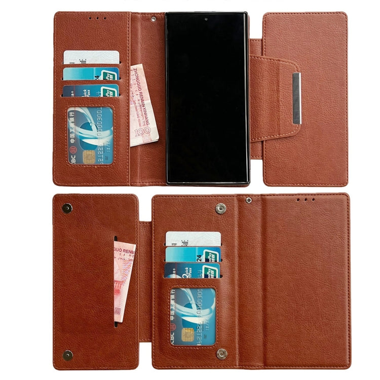For Samsung Galaxy S25 Ultra 5G Multifunctional 7-Card Wallet Leather Phone Case
