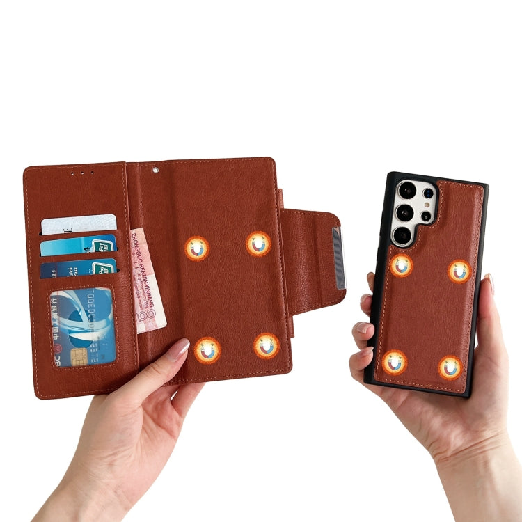 For Samsung Galaxy S25 Ultra 5G Multifunctional 7-Card Wallet Leather Phone Case
