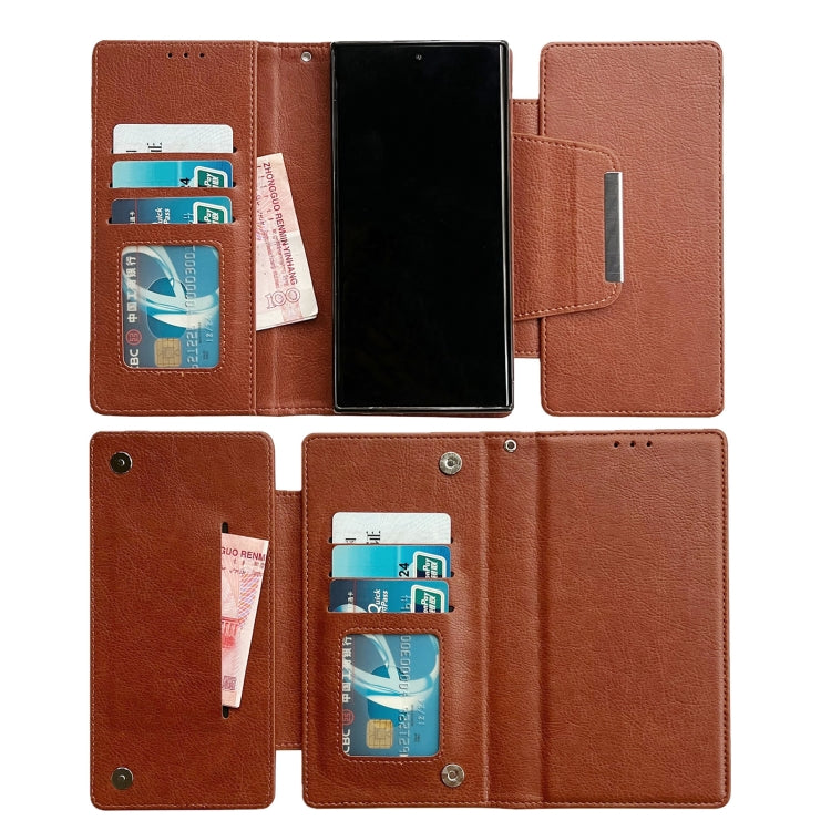 For Samsung Galaxy S25 5G Multifunctional 7-Card Wallet Leather Phone Case