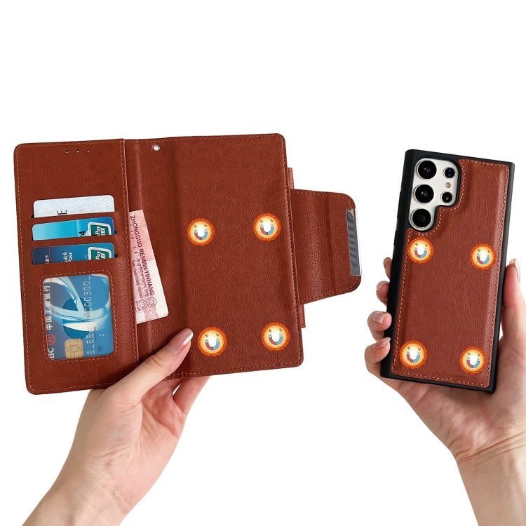 For Samsung Galaxy S25 5G Multifunctional 7-Card Wallet Leather Phone Case