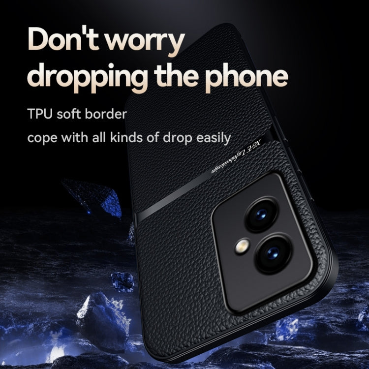 For Honor 100 Pro Litchi Leather Magnetic Full Coverage Shockproof Phone Case