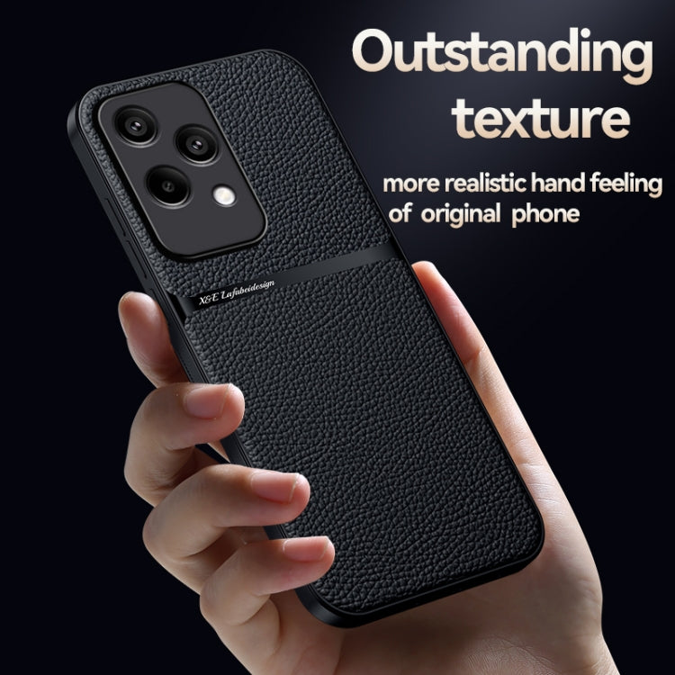 For Honor 200 Lite Global Litchi Leather Magnetic Full Coverage Shockproof Phone Case
