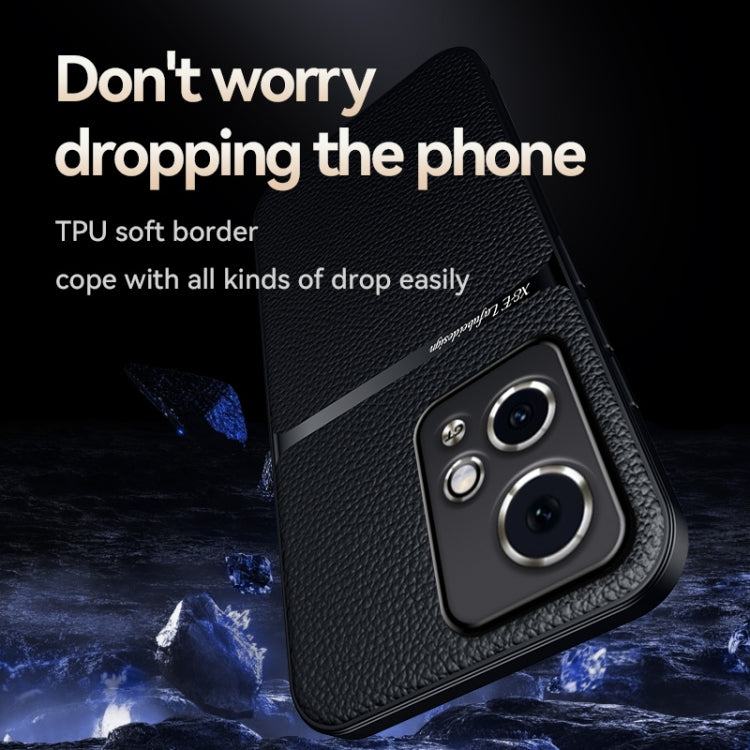 For Honor 90 GT Litchi Leather Magnetic Full Coverage Shockproof Phone Case