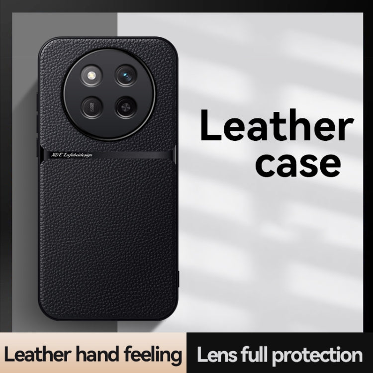 For Honor X60 Pro Litchi Leather Magnetic Full Coverage Shockproof Phone Case