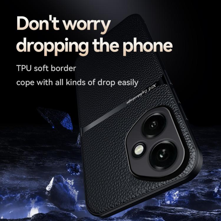 For Honor 400 Global 156.5mm Litchi Leather Magnetic Full Coverage Shockproof Phone Case