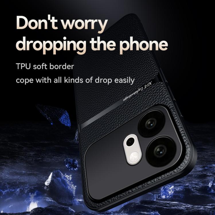For Honor 600 Pro Global Litchi Leather Magnetic Full Coverage Shockproof Phone Case