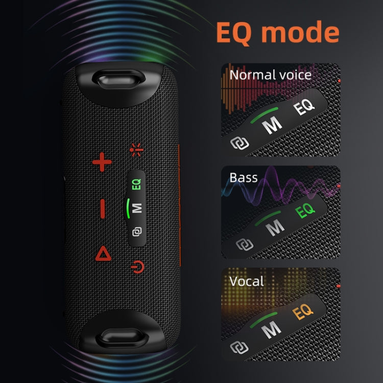 Zealot S85M 50W Outdoor Portable Bluetooth Speaker with Microphone - Black