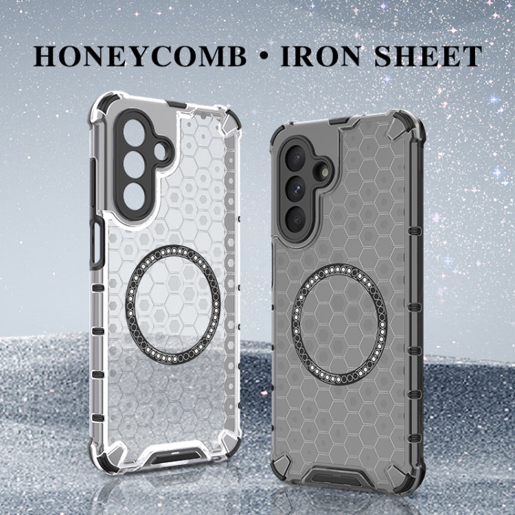 For Samsung Galaxy A26 5G Honeycomb Magnetic Ring Shockproof Phone Case
