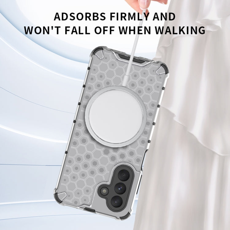 For Samsung Galaxy A26 5G Honeycomb Magnetic Ring Shockproof Phone Case