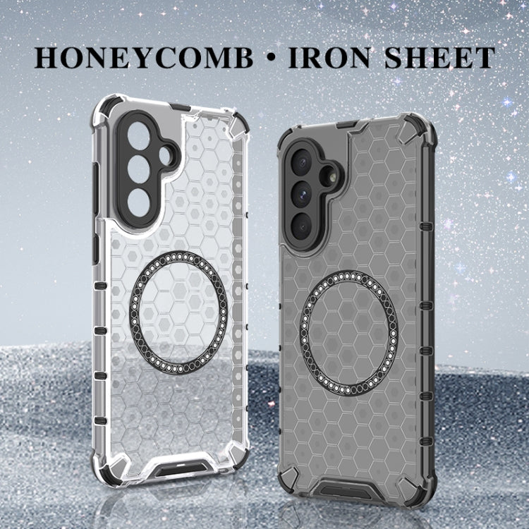 For Samsung Galaxy A36 5G Honeycomb Magnetic Ring Shockproof Phone Case