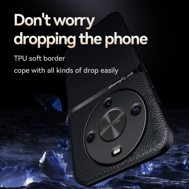 For Huawei Maimang 30 Litchi Leather Magnetic Full Coverage Shockproof Phone Case
