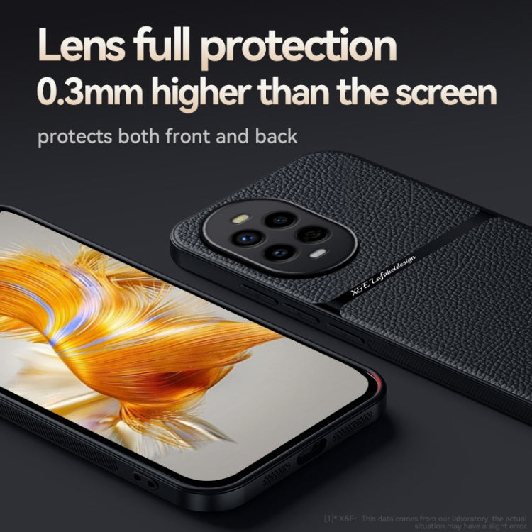 For Huawei nova 13 Pro Litchi Leather Magnetic Full Coverage Shockproof Phone Case