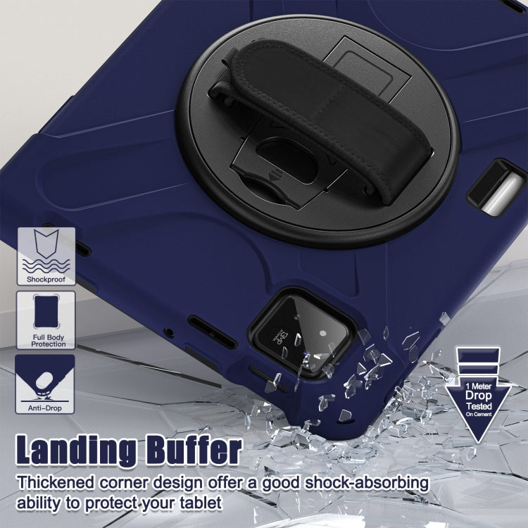 For Xiaomi Pad 7 / 7 Pro Rotatable Holder Silicone Hybrid PC Tablet Case with Shoulder Strap