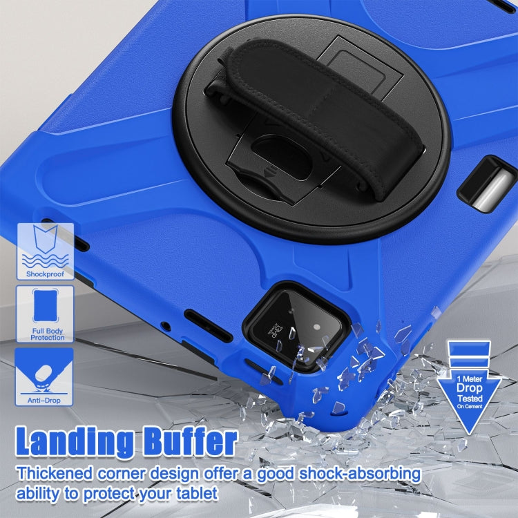 For Xiaomi Pad 7 / 7 Pro Rotatable Holder Silicone Hybrid PC Tablet Case with Shoulder Strap