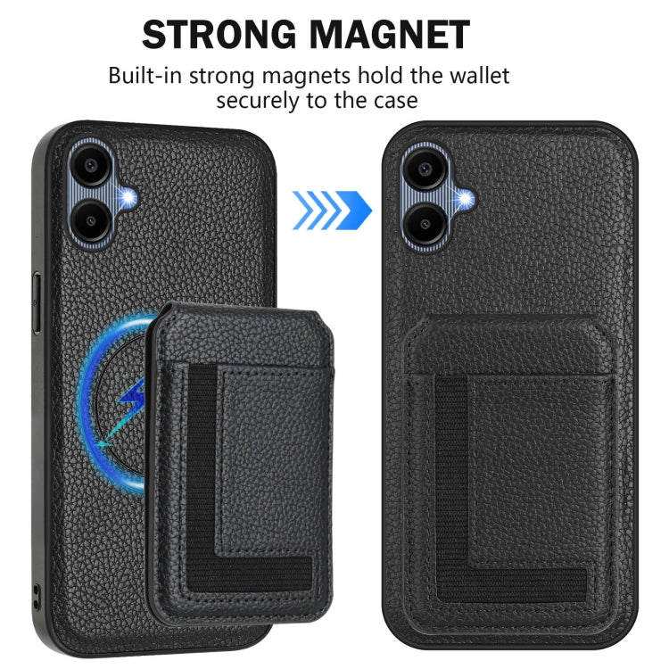For Samsung Galaxy A04 CX01 Detachable Magsafe Magnetic Card Bag Phone Case