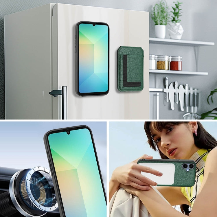 For Samsung Galaxy A04 CX01 Detachable Magsafe Magnetic Card Bag Phone Case