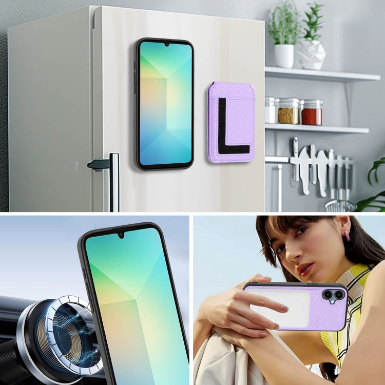 For Samsung Galaxy A04 CX01 Detachable Magsafe Magnetic Card Bag Phone Case