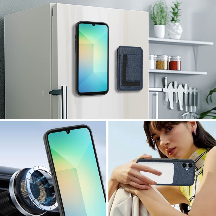 For Samsung Galaxy A04 CX01 Detachable Magsafe Magnetic Card Bag Phone Case