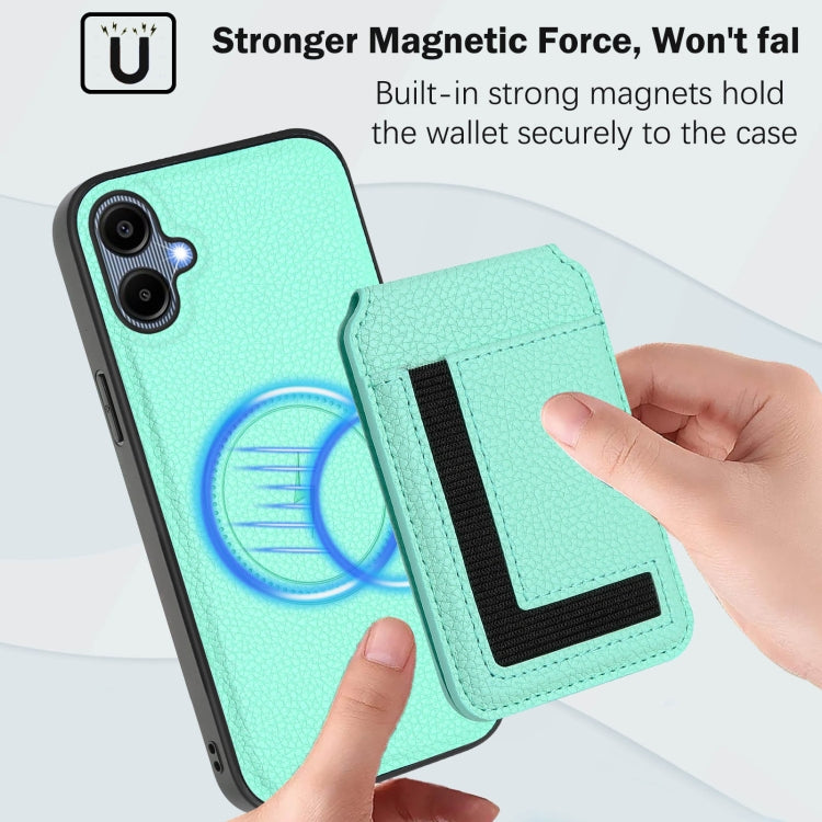 For Samsung Galaxy A05 CX01 Detachable Magsafe Magnetic Card Bag Phone Case