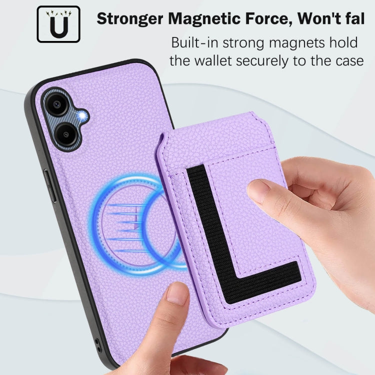 For Samsung Galaxy A05 CX01 Detachable Magsafe Magnetic Card Bag Phone Case