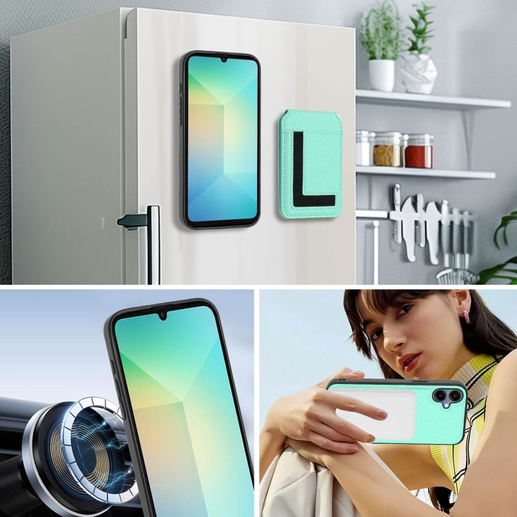 For Samsung Galaxy A06 4G CX01 Detachable Magsafe Magnetic Card Bag Phone Case