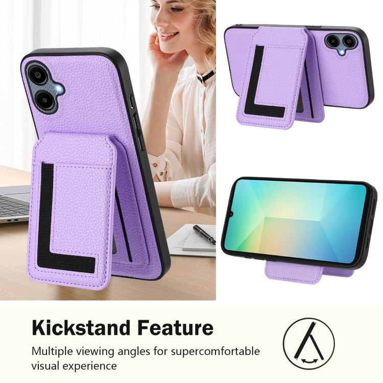 For Samsung Galaxy A06 4G CX01 Detachable Magsafe Magnetic Card Bag Phone Case