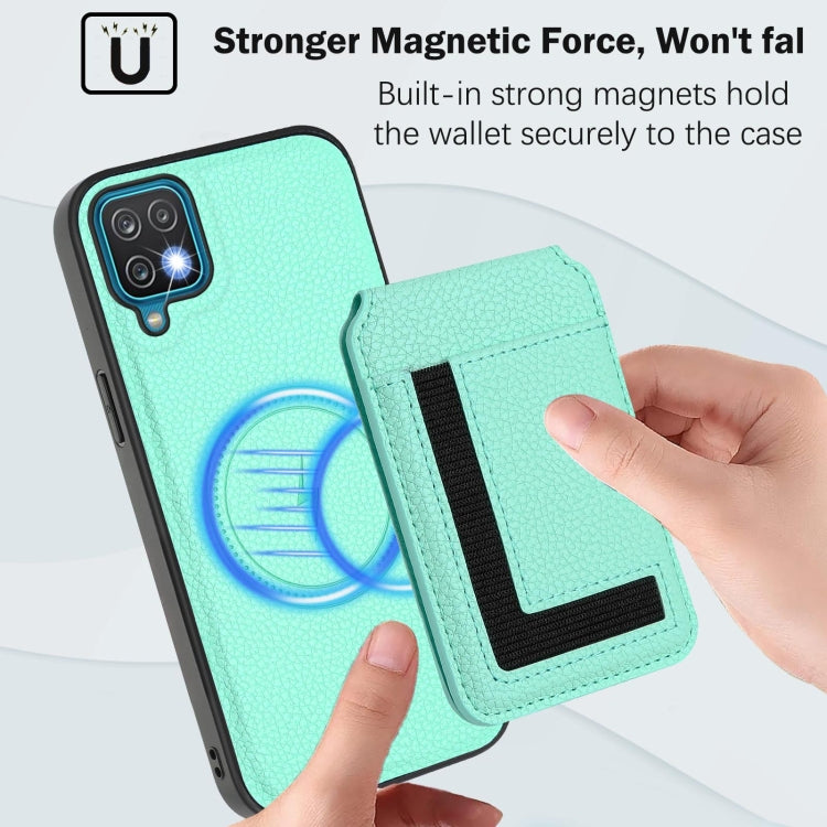 For Samsung Galaxy A12 5G / 4G CX01 Detachable Magsafe Magnetic Card Bag Phone Case