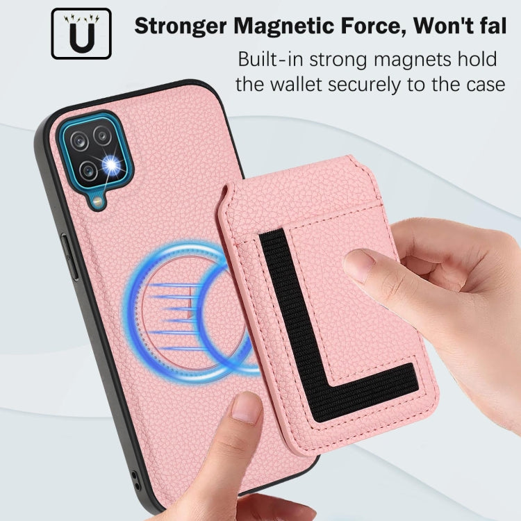 For Samsung Galaxy A12 5G / 4G CX01 Detachable Magsafe Magnetic Card Bag Phone Case