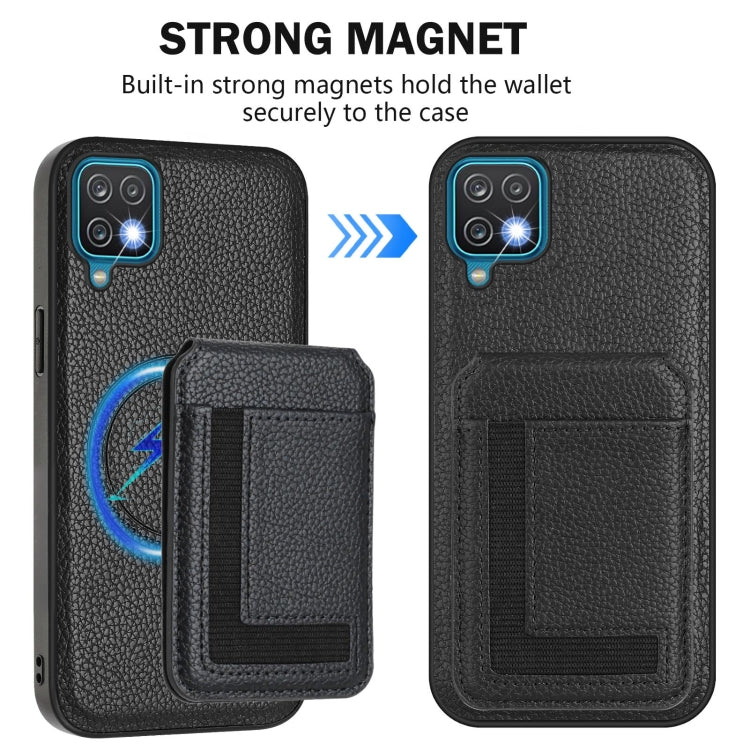 For Samsung Galaxy A12 5G / 4G CX01 Detachable Magsafe Magnetic Card Bag Phone Case