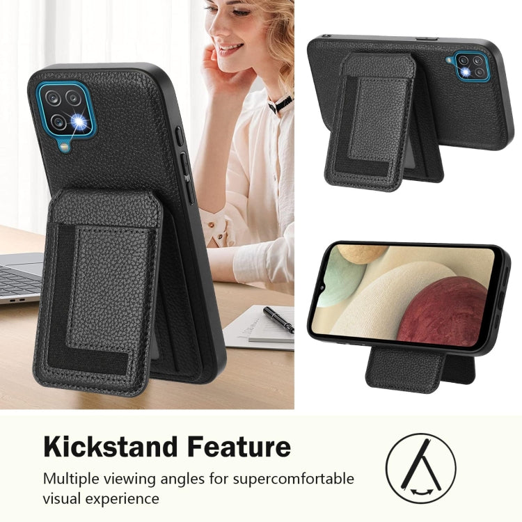 For Samsung Galaxy A12 5G / 4G CX01 Detachable Magsafe Magnetic Card Bag Phone Case