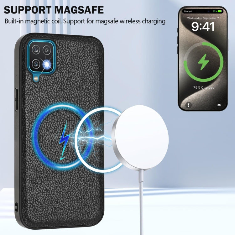 For Samsung Galaxy A12 5G / 4G CX01 Detachable Magsafe Magnetic Card Bag Phone Case