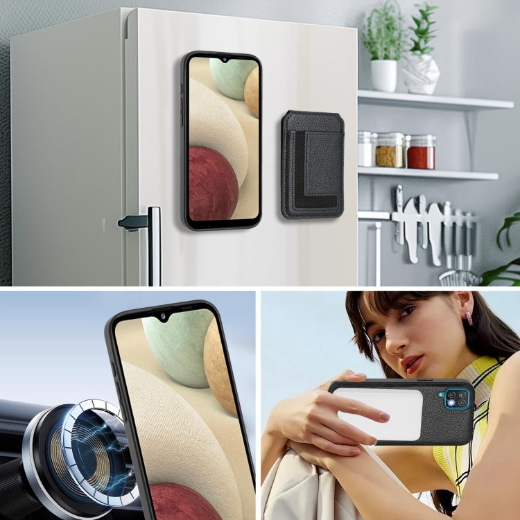 For Samsung Galaxy A12 5G / 4G CX01 Detachable Magsafe Magnetic Card Bag Phone Case