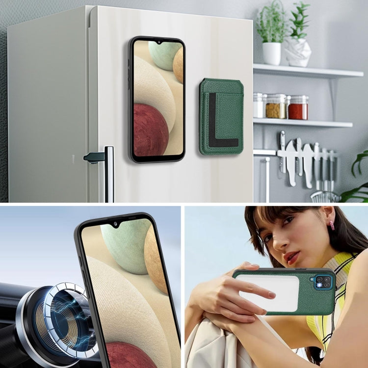 For Samsung Galaxy A12 5G / 4G CX01 Detachable Magsafe Magnetic Card Bag Phone Case