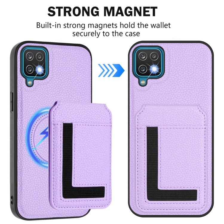 For Samsung Galaxy A12 5G / 4G CX01 Detachable Magsafe Magnetic Card Bag Phone Case